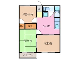 高茶屋駅 徒歩19分 2階の物件間取画像